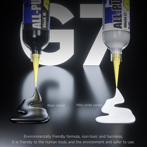 Adhesivo Mechanic G7, poliuretano, negro, para pegar tapas traseras, para marcos de pantalla, de secado instantáneo, 30 ml Vista previa  1