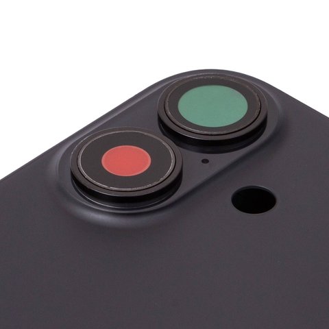 Housing compatible with iPhone 16, (black, with SIM card holders, with side buttons, Original (PRC), EU version) Preview 1