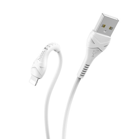 USB кабель Hoco X37, USB тип-A, Lightning, 50 см, 2,4 А, белый, #6942007612340 Превью 1