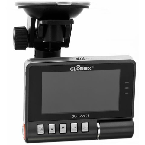 Двухканальный видеорегистратор с монитором Globex GU-DVV003 Превью 1