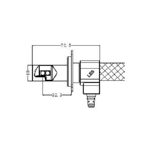 Juego de luces LED principales para coche UP-G5-H4HL-CR-3000lm (H4, 3000 lm, luz blanca fría) Vista previa  4