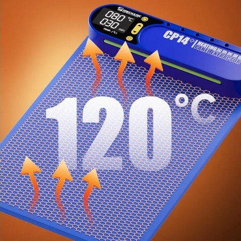 Alfombra de calentamiento para desarme (separador) Mechanic CP14+, 350x225 mm, con iluminación, 50-120°C Vista previa  4