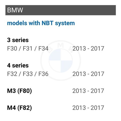 Монітор (10.25 дюймів) CarPlay / Android Auto для автомобілів BMW серії 3 / 4 (F30 / F31 / F34 / F32 / F33 / F36 / F80) з системою NBT Прев'ю 1