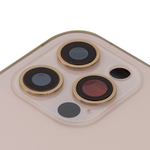 Корпус для iPhone 12 Pro, золотистий, з тримачем SIM-карти, з боковими кнопками, gold Прев'ю 1
