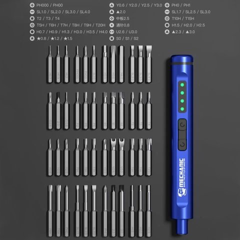 Бездротова електрична викрутка Mechanic ES480, 48 in 1 Прев'ю 4