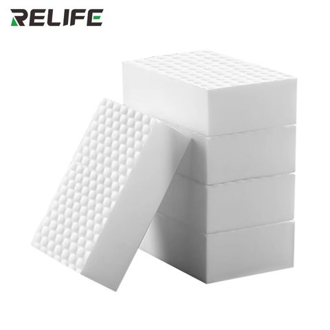Губки RELIFE RL-080 PRO, для очищення, меламінова, 100 мм, 70 мм, 30 мм Прев'ю 1