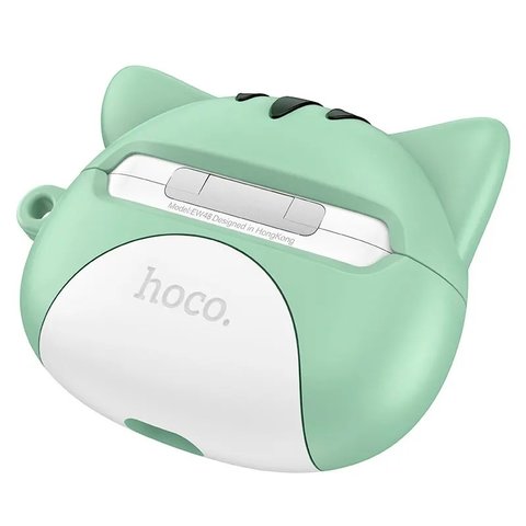 Гарнітура Hoco EW48, бездротова, сіра, біла, з силіконовим чохлом, misty cat, #6942007609982 Прев'ю 3