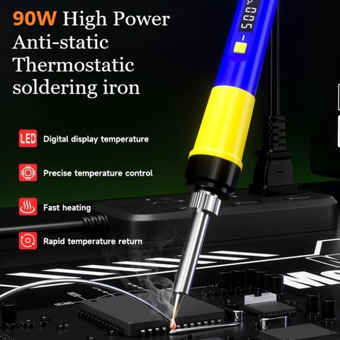 Паяльник Mechanic HK-990, LCD, 90 Вт, 220 В Прев'ю 1